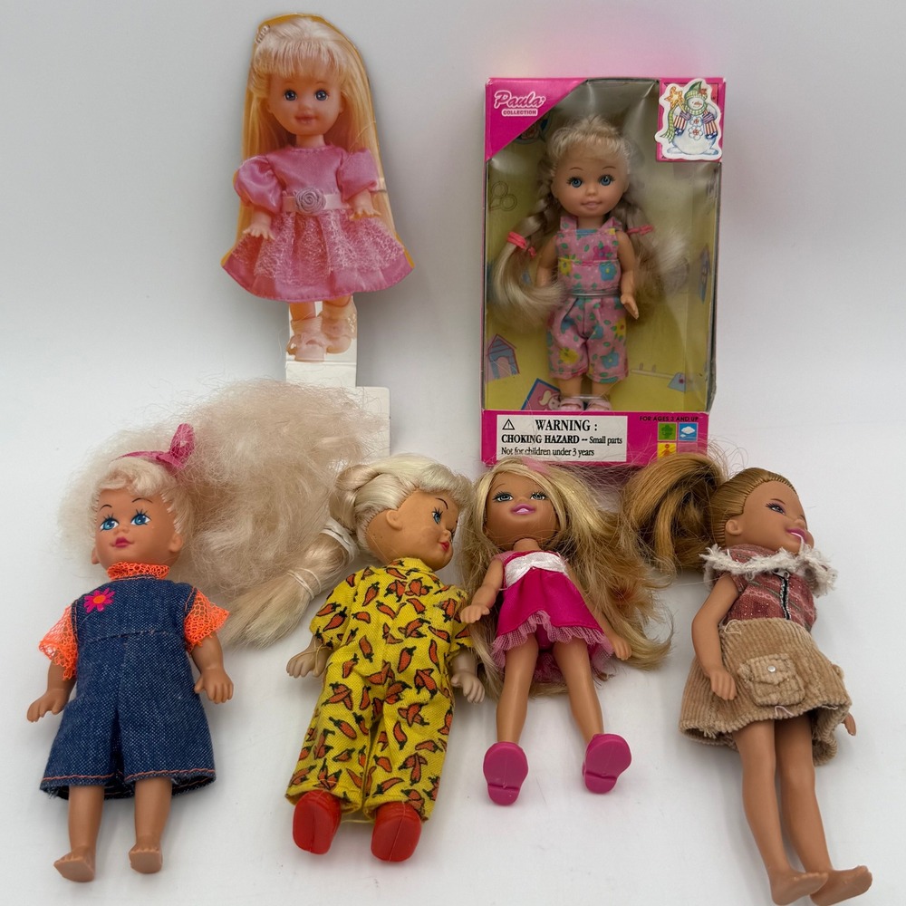 Vintage Kid Kore Mattel Chelsea Paula Collection Small Doll Lot 1995 2006 2010